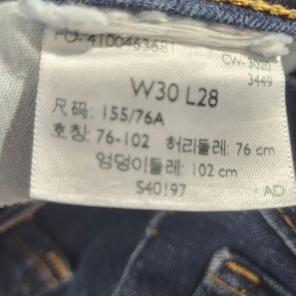 Levi's 721 High Rise Skinny Denim Jeans Size 30x28 - Picture 4 of 6